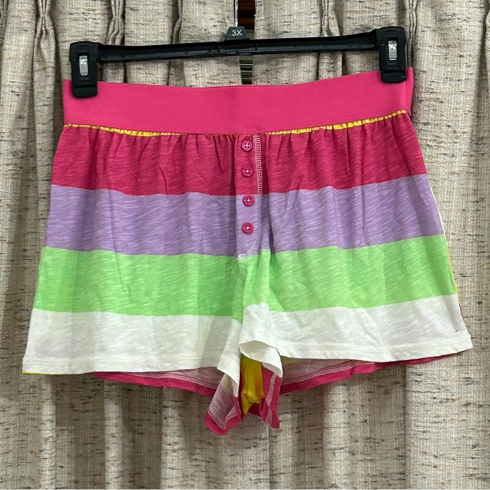 Torrid Super Soft Slub Elastic Band Sleep Short in Palm Springs Stripe Multi